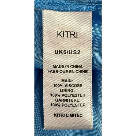 Kitri Carissa Maxi Dress in Sky Blue Tulip NWT Size 2 - Picture 9 of 9